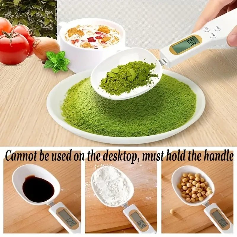 Mini Digital Food Scales Spoon 0.1g to 1kg LCD Kitchen Measuring Tool