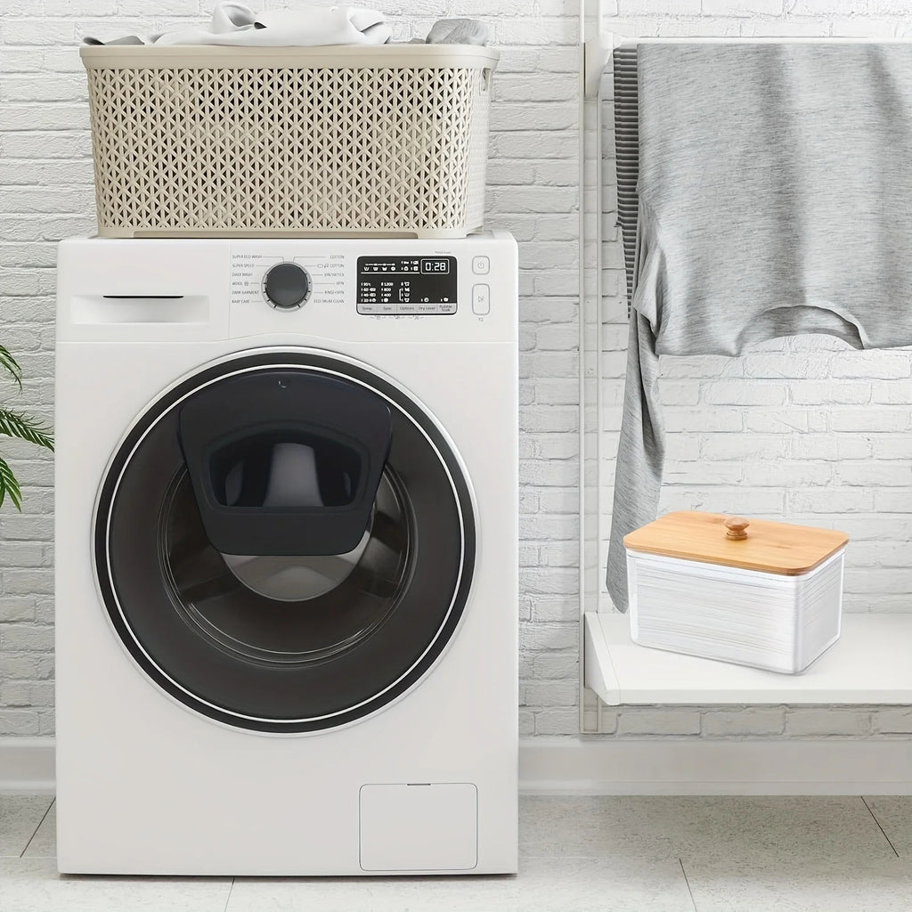 Acrylic Dryer Sheet Holder Container with Bamboo Lid