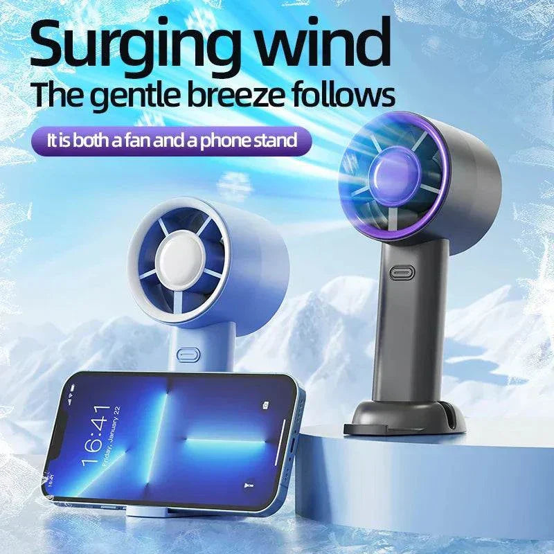 Mini Portable Fan – Rechargeable Handheld Cooling Fan for Travel Use