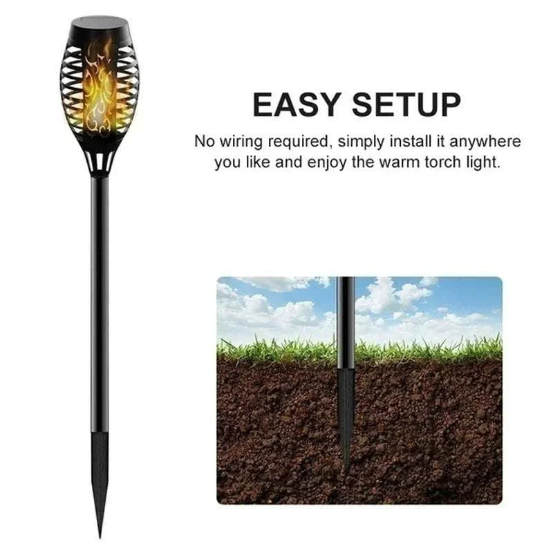 Outdoor Solar Flame Torch