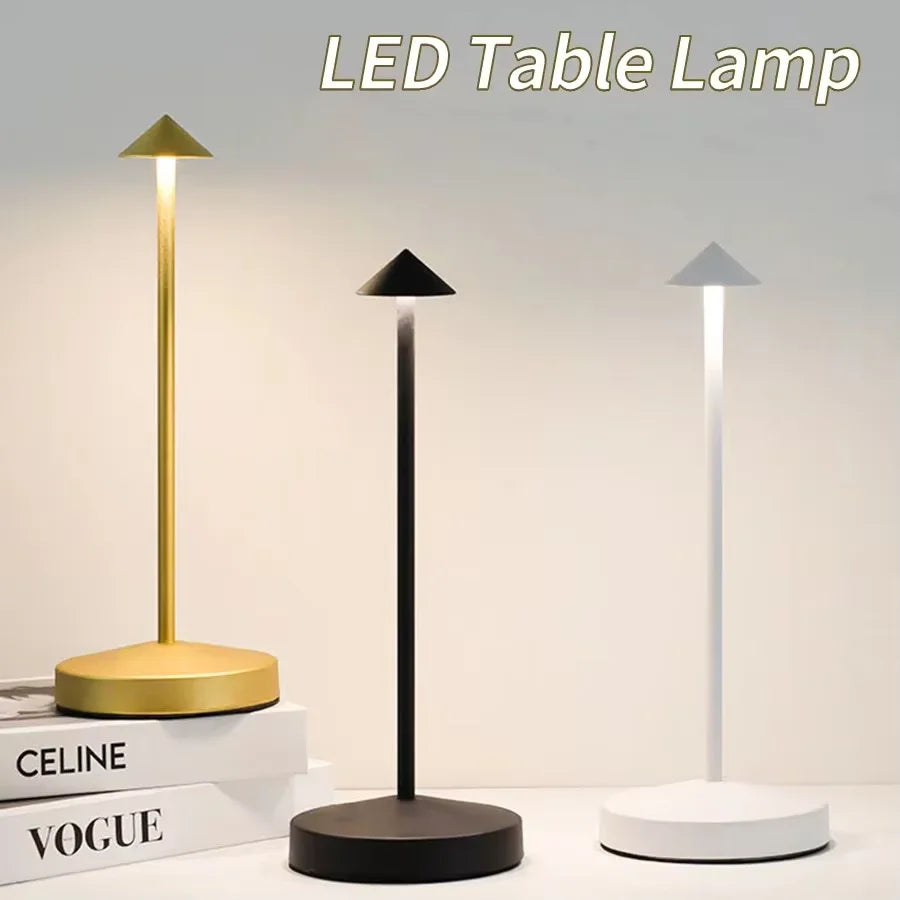 Rechargeable Table Lamp Night Light Touch LED Decorative Dining Lamp