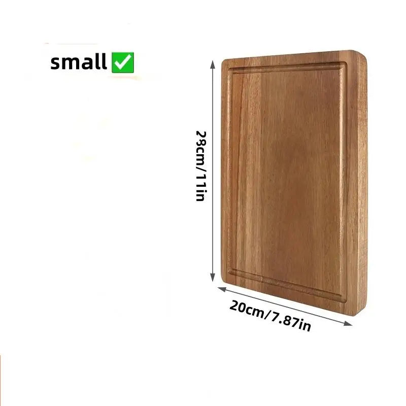 Walnut and Beech Wooden Cutting Board for Kitchen