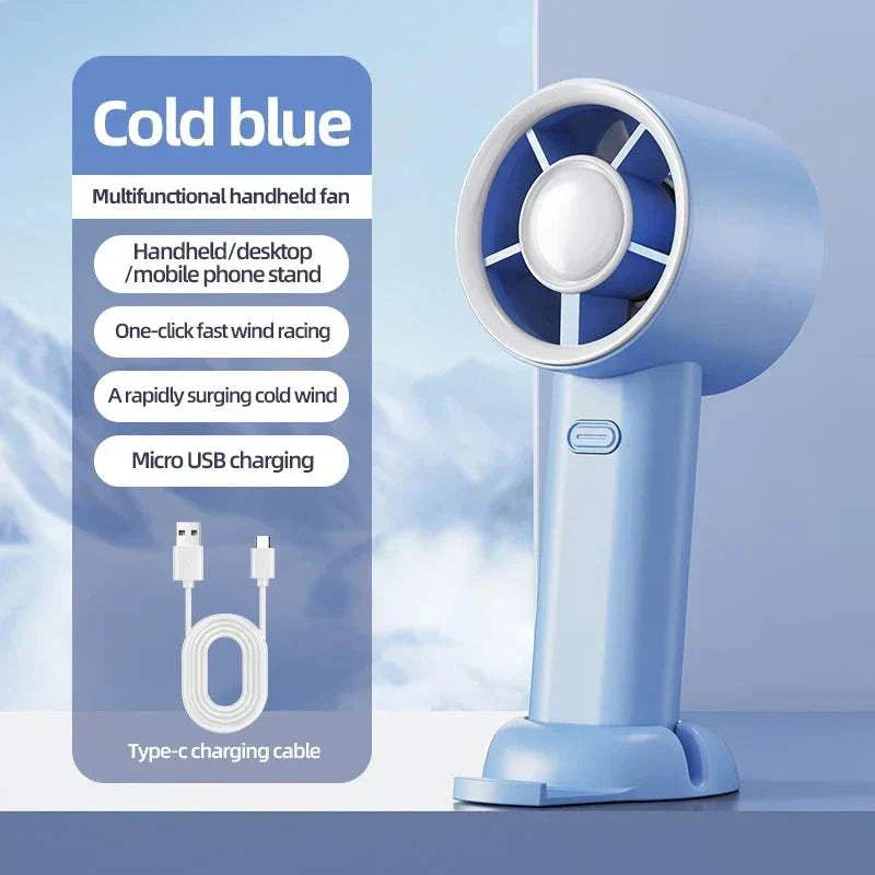Mini Portable Fan – Rechargeable Handheld Cooling Fan for Travel Use