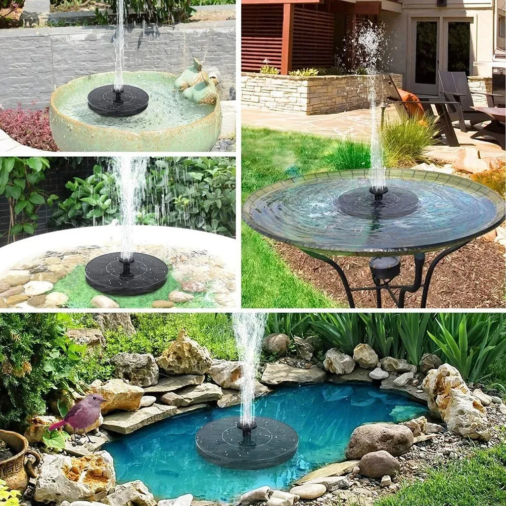 Solar Powered Floating Fountain Pump for Bird Bath Garden Pond and Pool