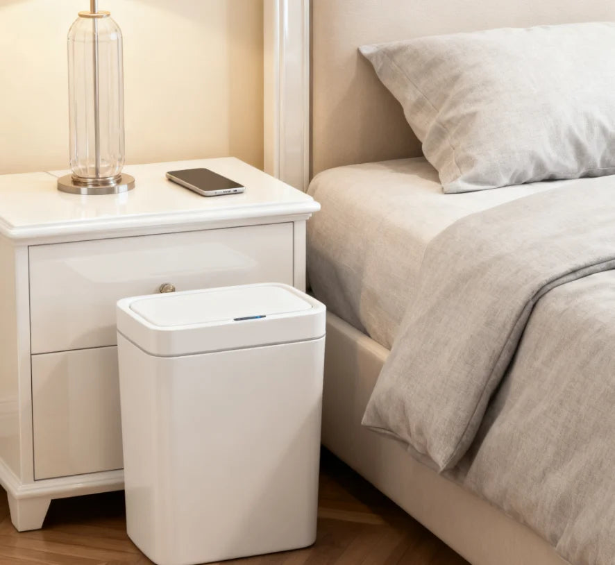 Smart Garbage Can 15L Touchless Sensor Trash Can With Automatic Bagging