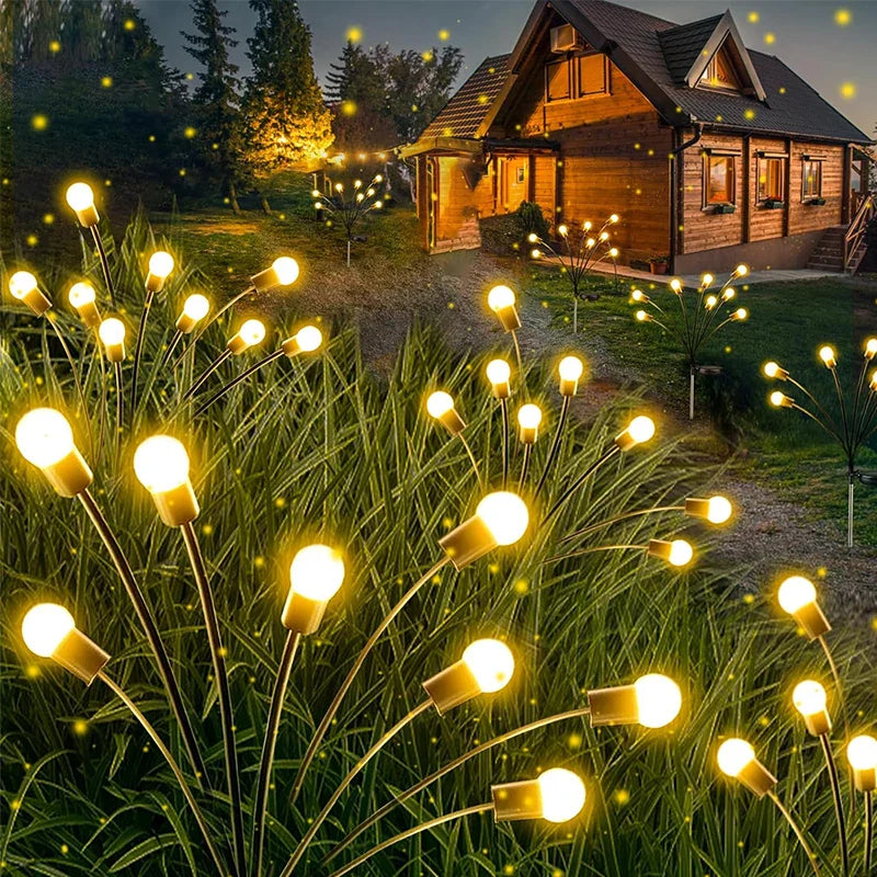 Solar Firefly Lights for Garden Pathways and Outdoor Decoration