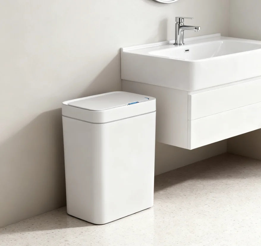 Smart Garbage Can 15L Touchless Sensor Trash Can With Automatic Bagging