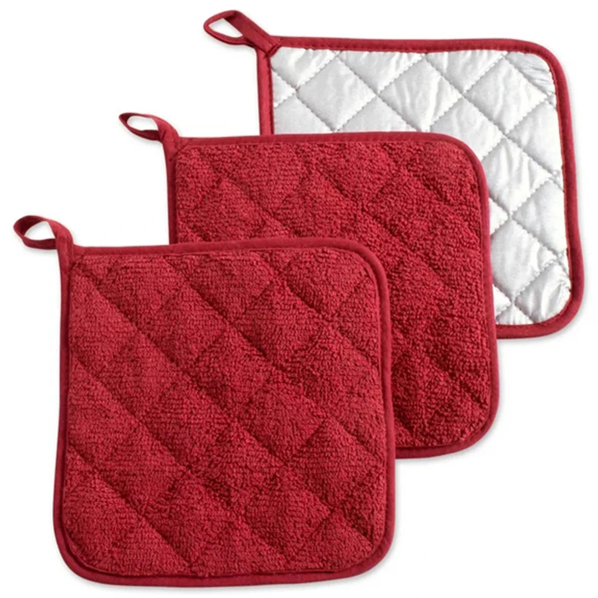 3 Piece Heat Resistant Pot Holder Set for Kitchen