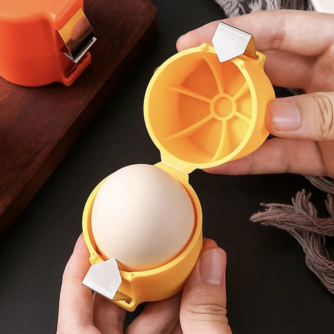 egg topper tool for opening soft boiled eggs cleanly