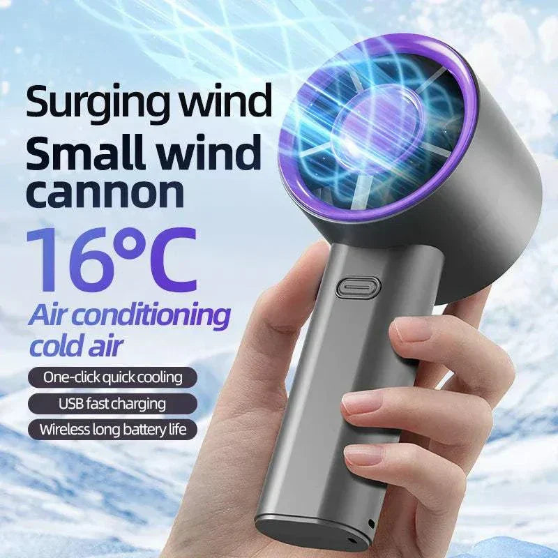 Mini Portable Fan – Rechargeable Handheld Cooling Fan for Travel Use