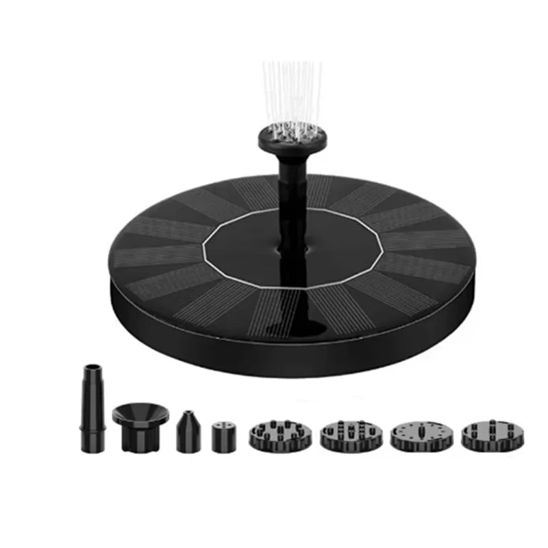 mini solar fountain pump for bird bath garden pond floating water fountain