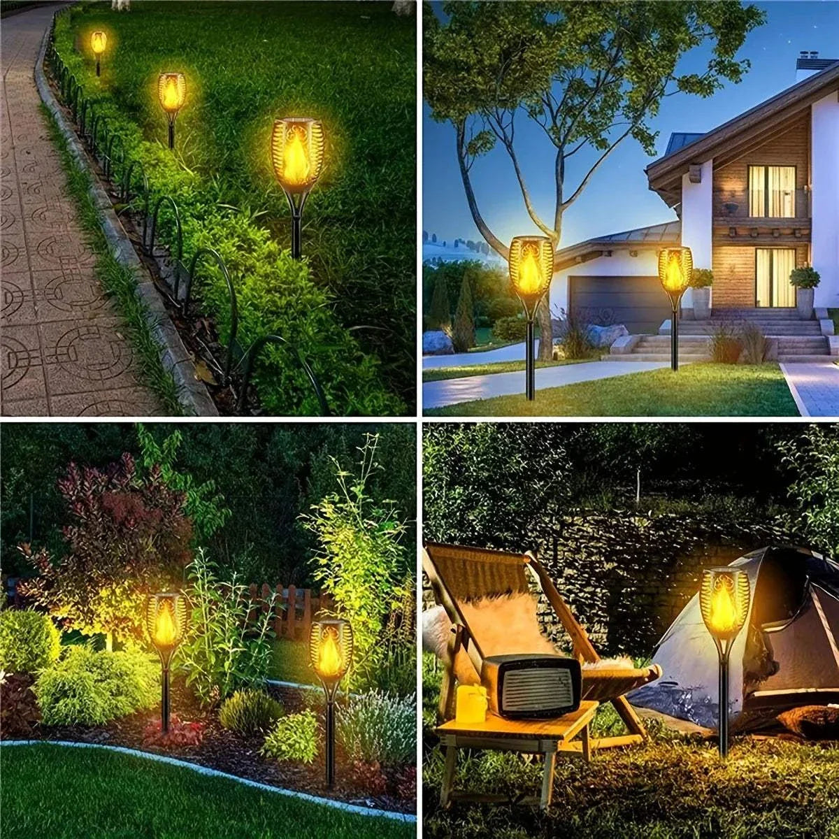Outdoor Solar Flame Torch