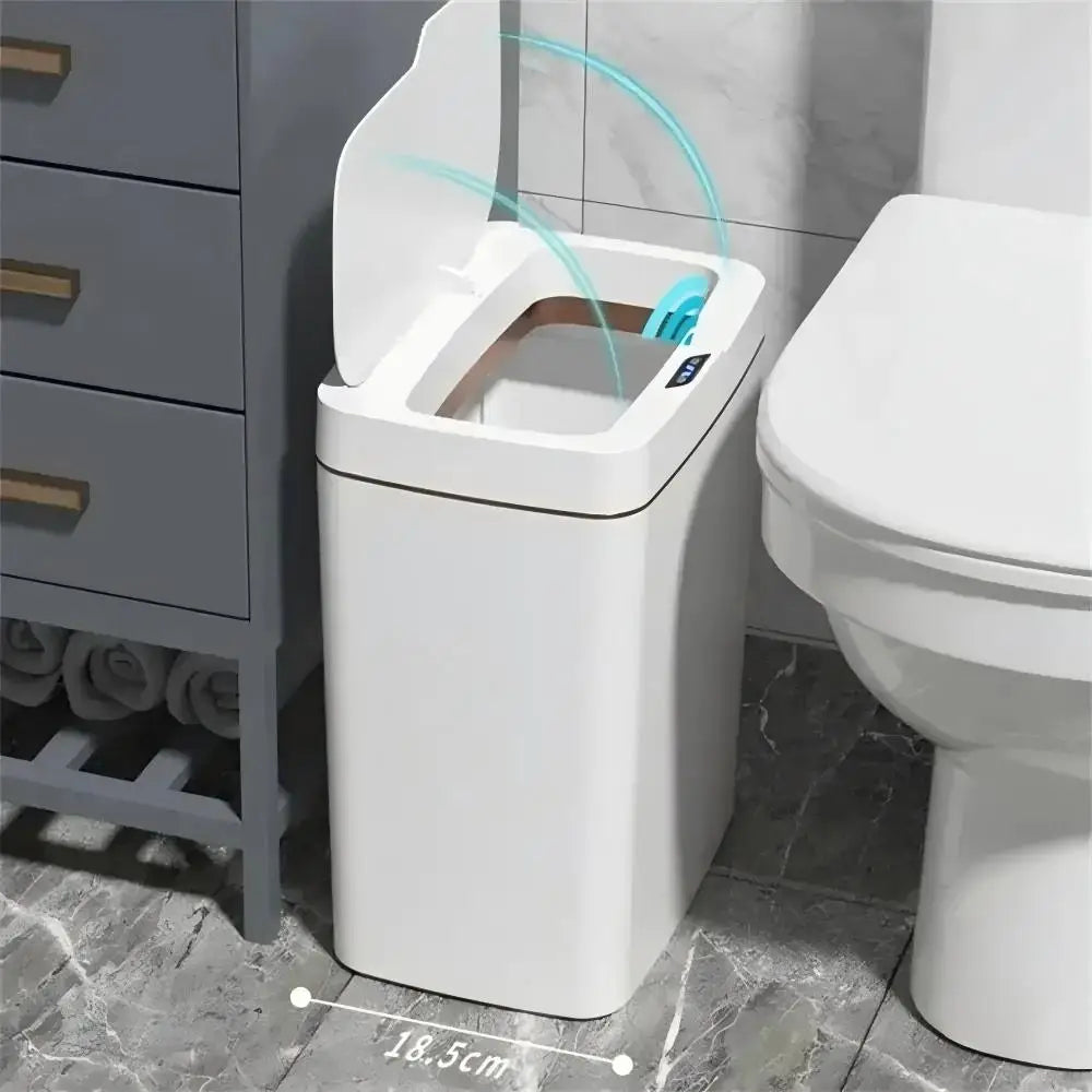 smart garbage can white 15L touchless sensor